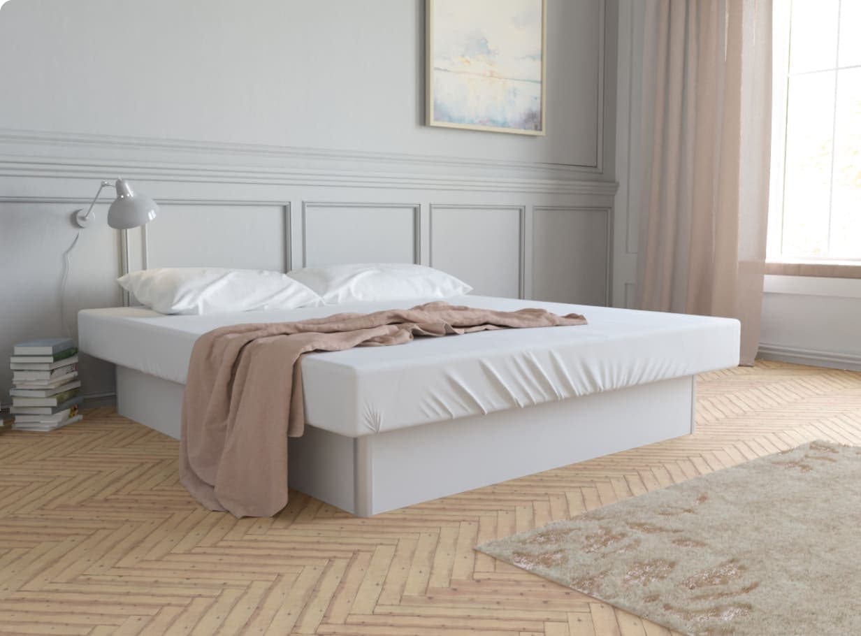 Wasserbett mit Unterbau-Sockel